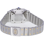 Montre d'occasion CARTIER Santos Carrée mixte automatique bracelet or jaune 750/000 et acier - vue 3