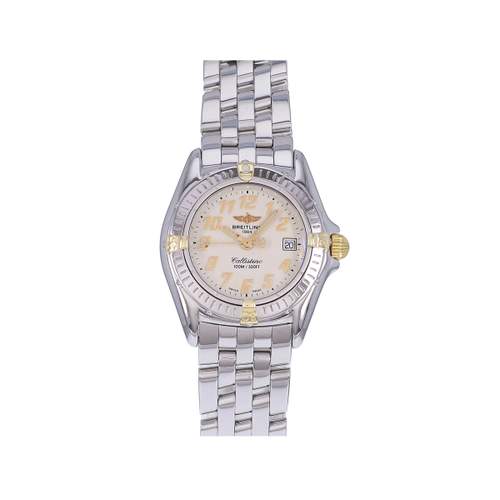 Montre d'occasion BREITLING Callistino femme quartz bracelet acier