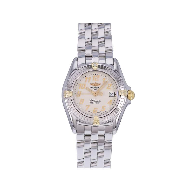 Montre d'occasion BREITLING Callistino femme quartz bracelet acier - vue 1