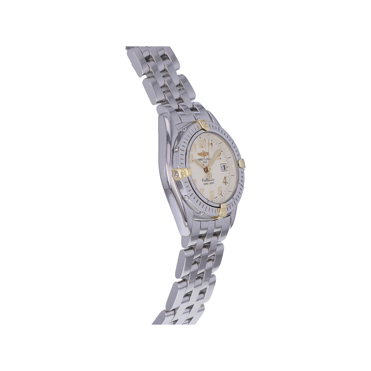 Montre d'occasion BREITLING Callistino femme quartz bracelet acier - vue 2