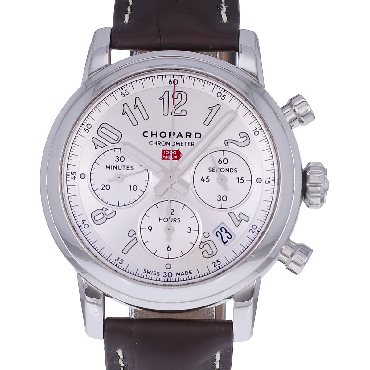 Montre d'occasion CHOPARD Mille Miglia Chronographe homme automatique bracelet cuir cresus - vue D1