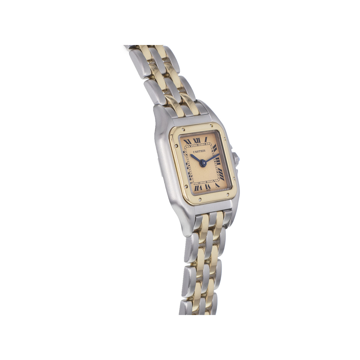 Montre d'occasion CARTIER Panthère PM femme quartz bracelet or jaune 750/000 et acier - vue 2