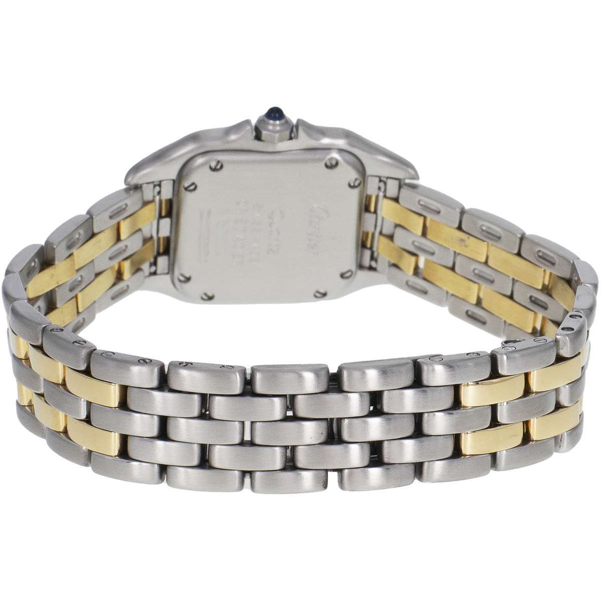 Montre d'occasion CARTIER Panthère PM femme quartz bracelet or jaune 750/000 et acier - vue 3