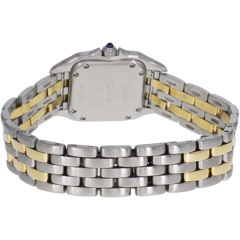 Montre d'occasion CARTIER Panthère PM femme quartz bracelet or jaune 750/000 et acier - vue 3