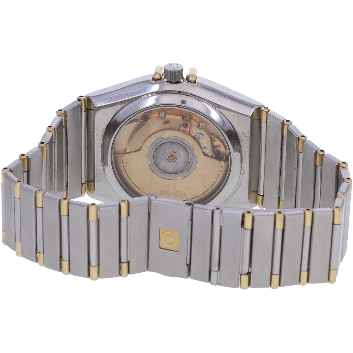 Montre d'occasion OMEGA Constellation Chronometer mixte mouvement automatique certifié (cosc) bracelet or jaune 750/000 et acier - vue 3