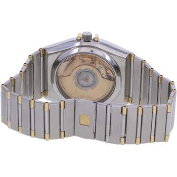 Montre d'occasion OMEGA Constellation Chronometer mixte mouvement automatique certifié (cosc) bracelet or jaune 750/000 et acier