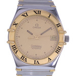 Montre d'occasion OMEGA Constellation Chronometer mixte mouvement automatique certifié (cosc) bracelet or jaune 750/000 et acier - vue D1