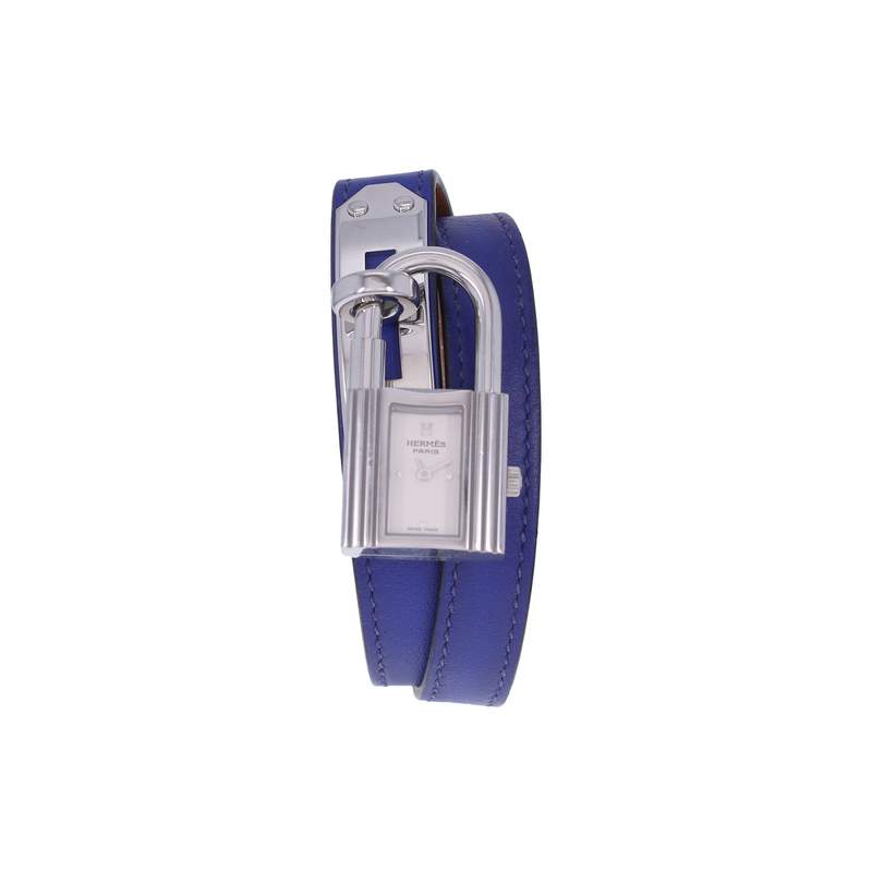 Montre d'occasion HERMES Kelly Lock femme quartz bracelet cuir d'origine - vue 1