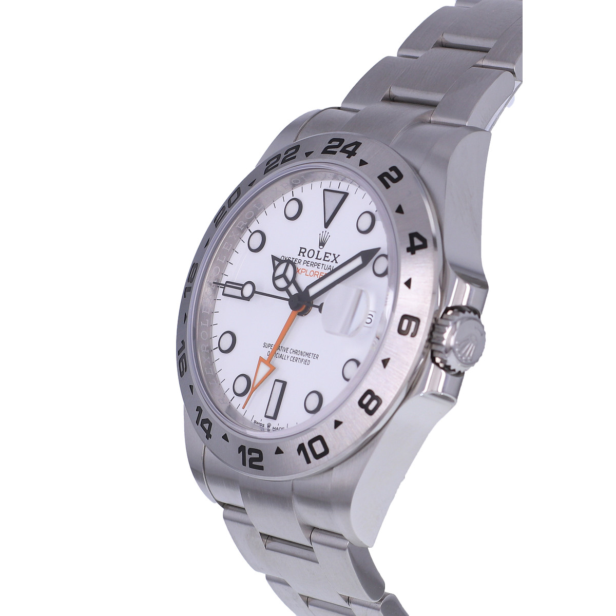 Montre d'occasion ROLEX Explorer II homme mouvement automatique certifié (cosc) bracelet acier - vue D2