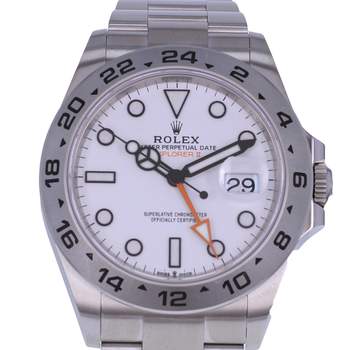 Montre d'occasion ROLEX Explorer II homme mouvement automatique certifié (cosc) bracelet acier