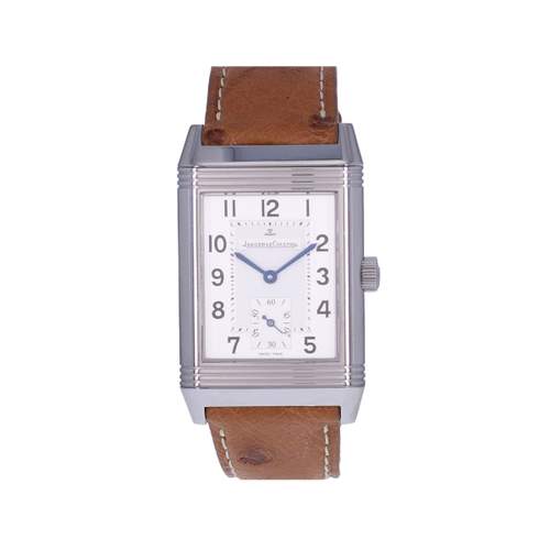 Montre d'occasion JAEGER LECOULTRE Reverso Grande Taille homme mécanique bracelet cuir cresus
