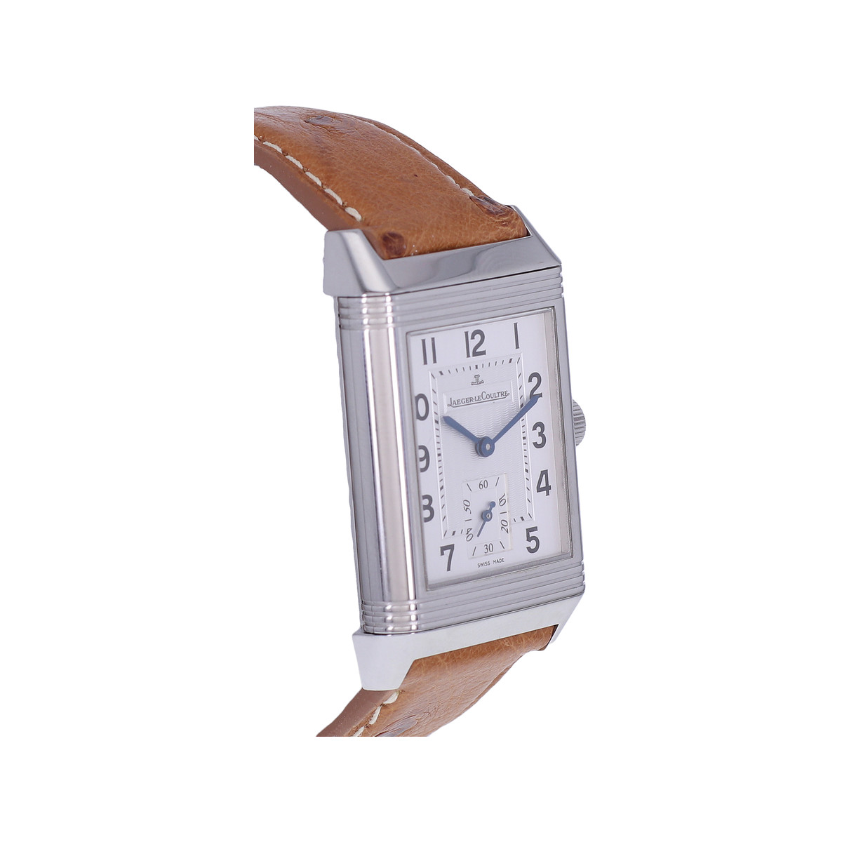 Montre d'occasion JAEGER LECOULTRE Reverso Grande Taille homme mécanique bracelet cuir cresus - vue 2