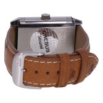 Montre d'occasion JAEGER LECOULTRE Reverso Grande Taille homme mécanique bracelet cuir cresus - vue 3