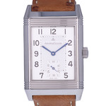Montre d'occasion JAEGER LECOULTRE Reverso Grande Taille homme mécanique bracelet cuir cresus - vue D1