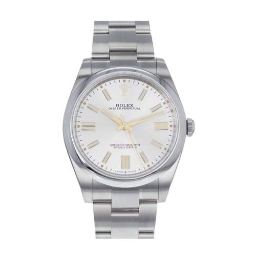 Montre d'occasion ROLEX Oyster Perpetual homme mouvement automatique certifié (cosc) bracelet acier
