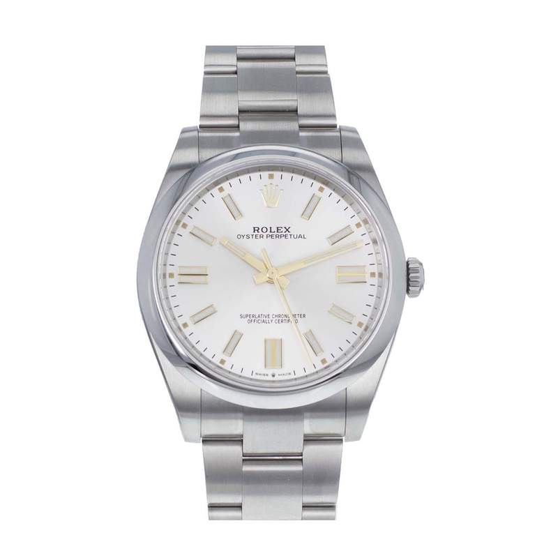 Montre d'occasion ROLEX Oyster Perpetual homme mouvement automatique certifié (cosc) bracelet acier - vue 1