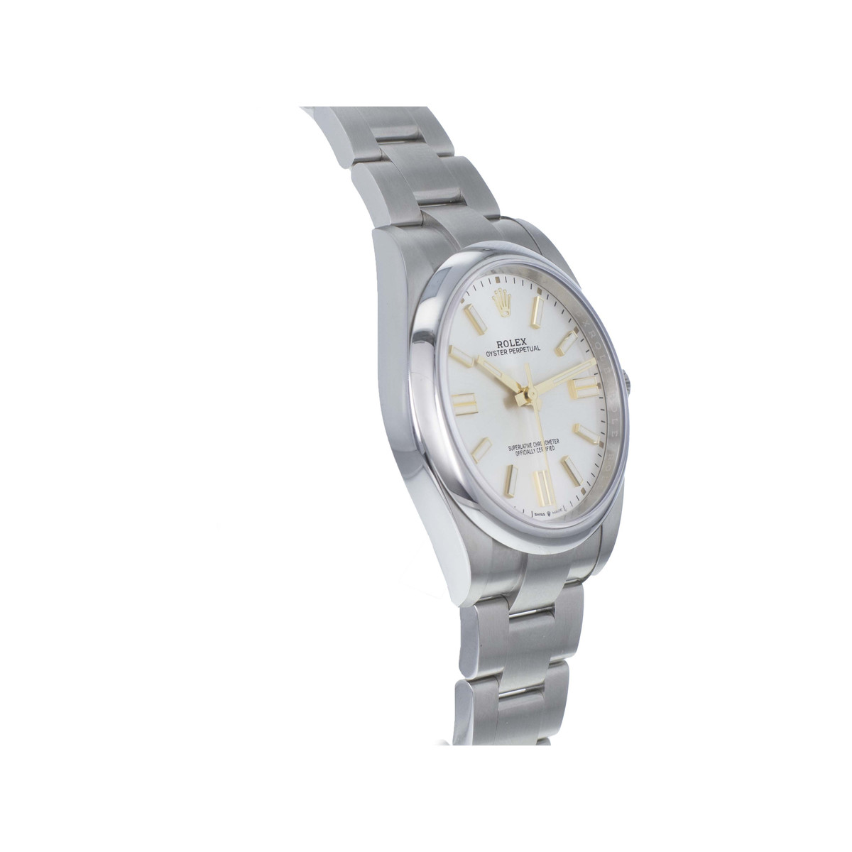 Montre d'occasion ROLEX Oyster Perpetual homme mouvement automatique certifié (cosc) bracelet acier - vue 2