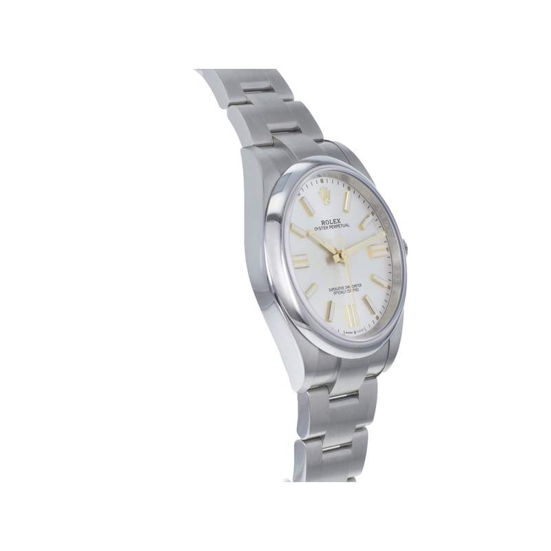 Montre d'occasion ROLEX Oyster Perpetual homme mouvement automatique certifié (cosc) bracelet acier - vue 2