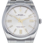 Montre d'occasion ROLEX Oyster Perpetual homme mouvement automatique certifié (cosc) bracelet acier - vue D1