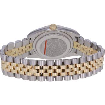 Montre d'occasion ROLEX DateJust 36 mixte mouvement automatique certifié (cosc) bracelet or jaune 750/000 et acier
