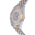 Montre d'occasion ROLEX DateJust 36 mixte mouvement automatique certifié (cosc) bracelet or jaune 750/000 et acier - vue D2