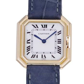 Montre d'occasion CARTIER Ceinture mixte mécanique bracelet cuir d'origine