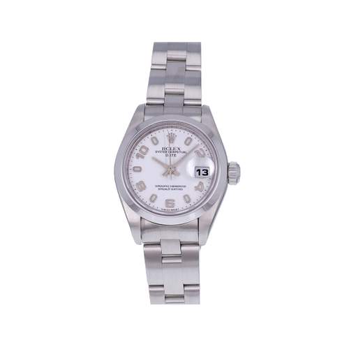 Montre d'occasion ROLEX Date Lady femme mouvement automatique certifié (cosc) bracelet acier