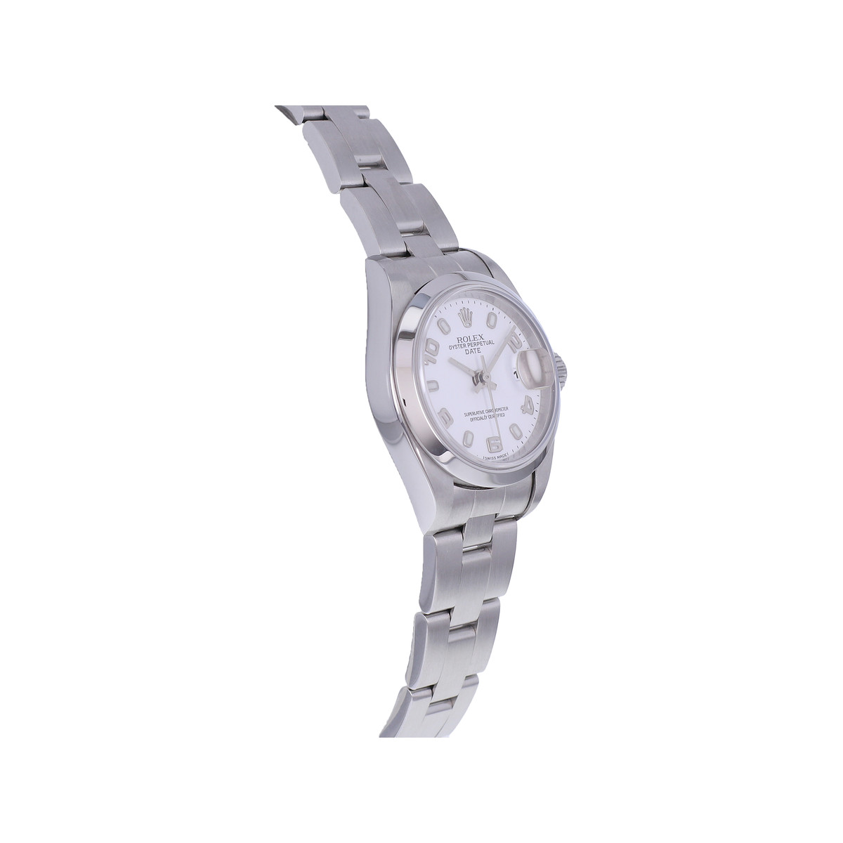 Montre d'occasion ROLEX Date Lady femme mouvement automatique certifié (cosc) bracelet acier - vue 2