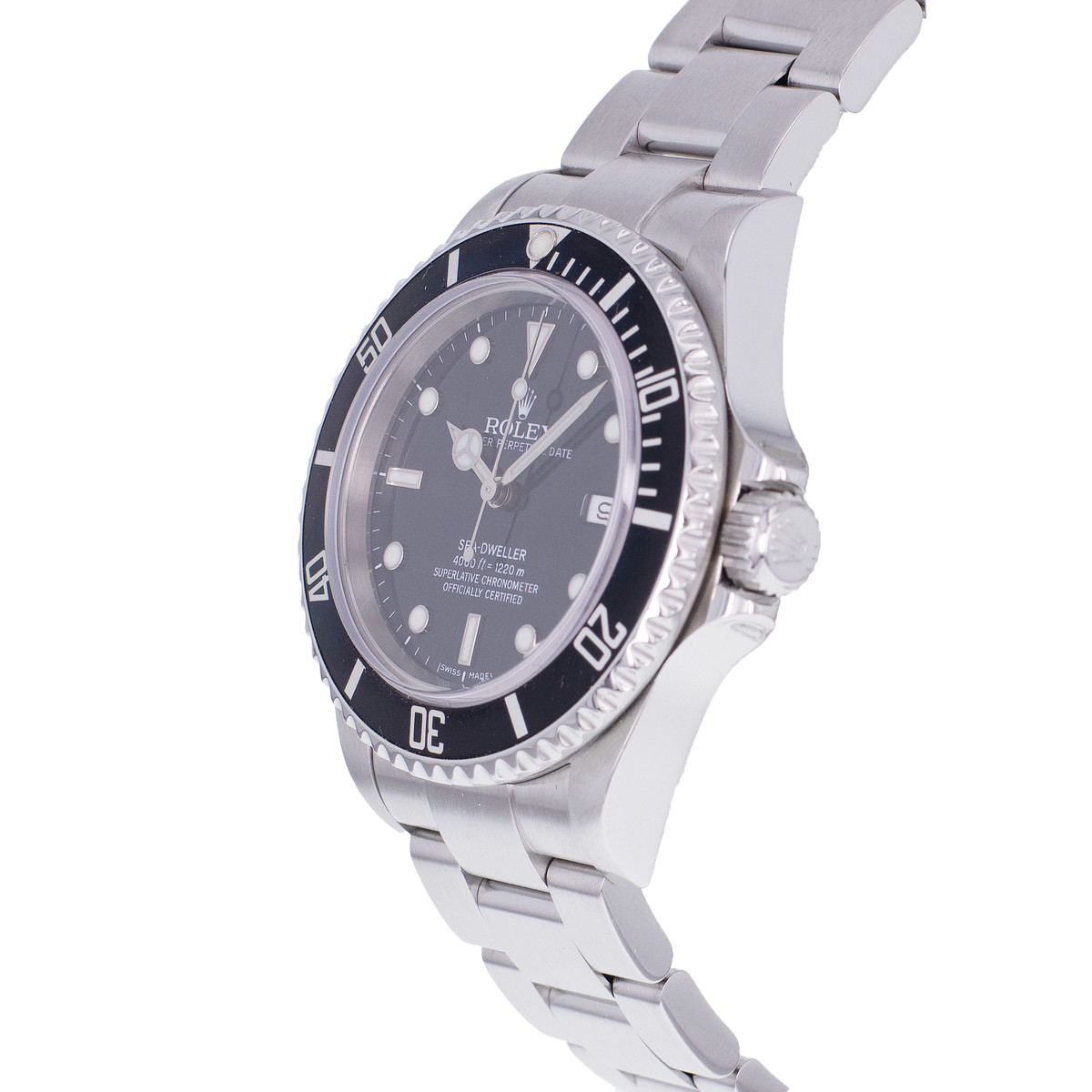 Montre d'occasion ROLEX Sea-Dweller homme mouvement automatique certifié (cosc) bracelet acier - vue D2