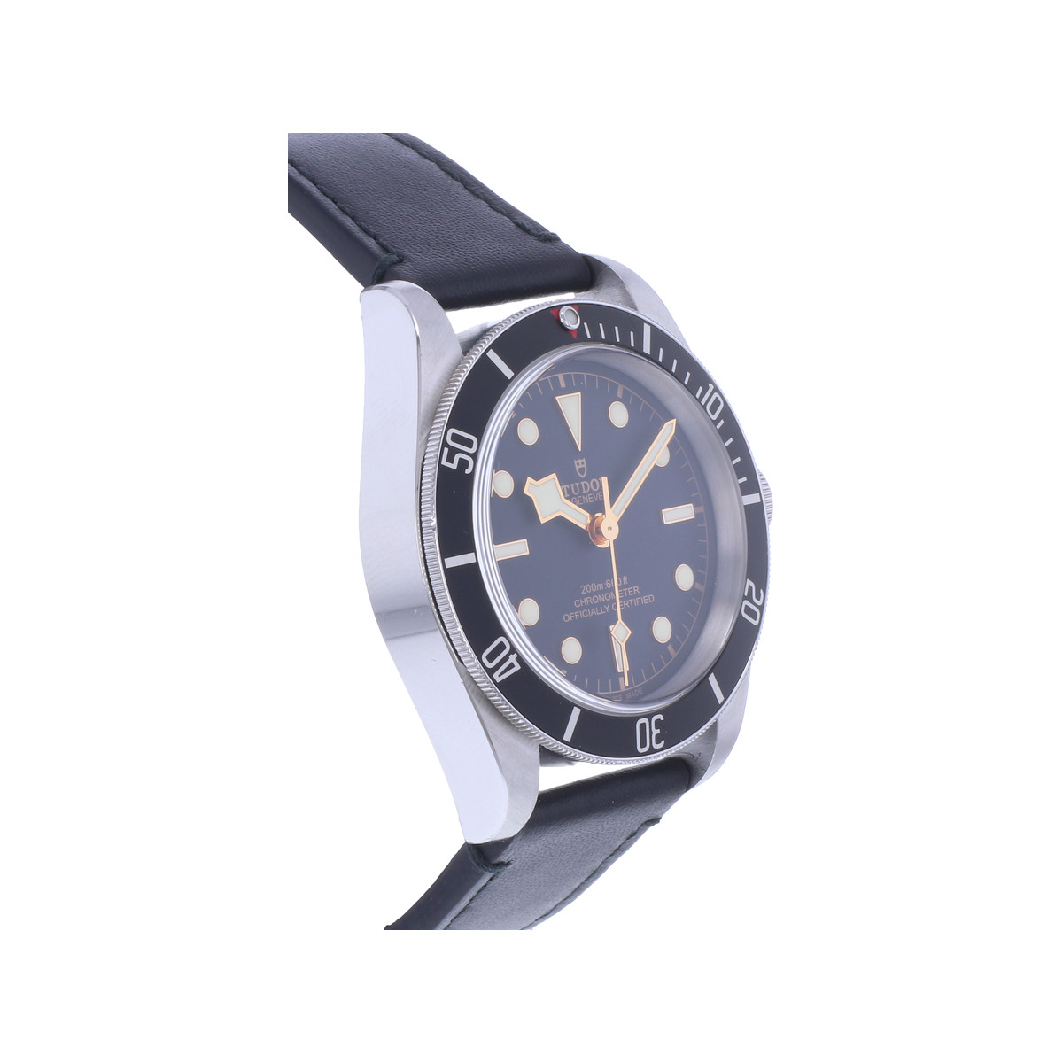 Montre d'occasion TUDOR Black Bay homme mouvement automatique certifié (cosc) bracelet cuir cresus - vue 2
