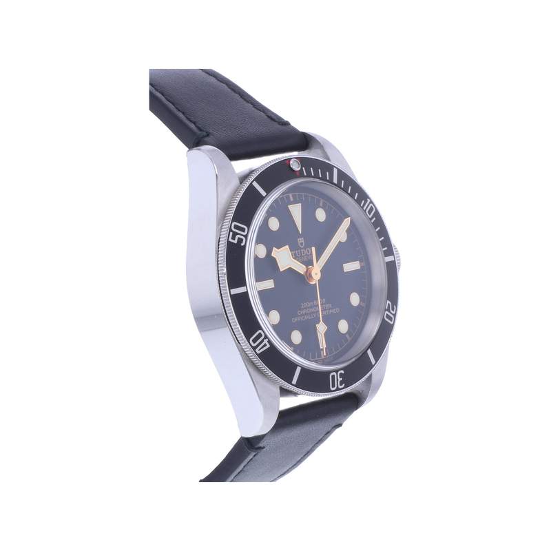 Montre d'occasion TUDOR Black Bay homme mouvement automatique certifié (cosc) bracelet cuir cresus - vue 2