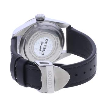 Montre d'occasion TUDOR Black Bay homme mouvement automatique certifié (cosc) bracelet cuir cresus
