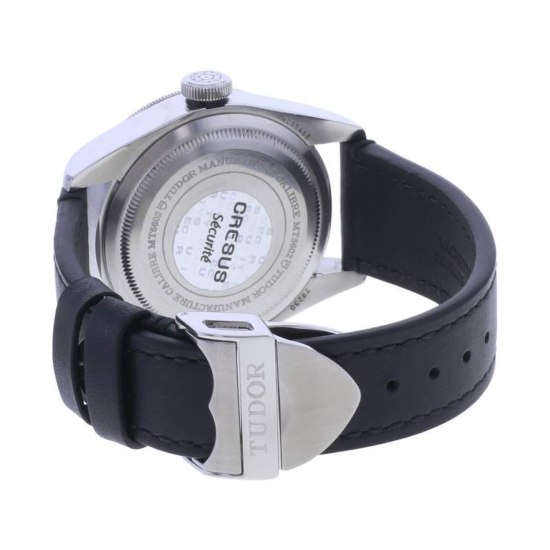 Montre d'occasion TUDOR Black Bay homme mouvement automatique certifié (cosc) bracelet cuir cresus - vue 3