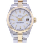 Montre d'occasion ROLEX DateJust Lady femme mouvement automatique certifié (cosc) bracelet or jaune 750/000 et acier - vue D1