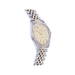 Montre d'occasion ROLEX DateJust Vintage homme mouvement automatique certifié (cosc) bracelet or jaune 750/000 et acier - vue 2