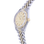 Montre d'occasion ROLEX DateJust Vintage homme mouvement automatique certifié (cosc) bracelet or jaune 750/000 et acier - vue D2
