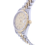 Montre d'occasion ROLEX DateJust 36 homme automatique bracelet or jaune 750/000 et acier - vue D2