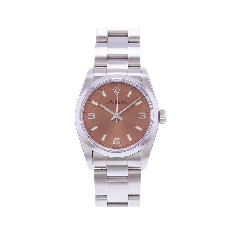Montre d'occasion ROLEX Oyster Perpetual Medium femme automatique bracelet acier - vue 1