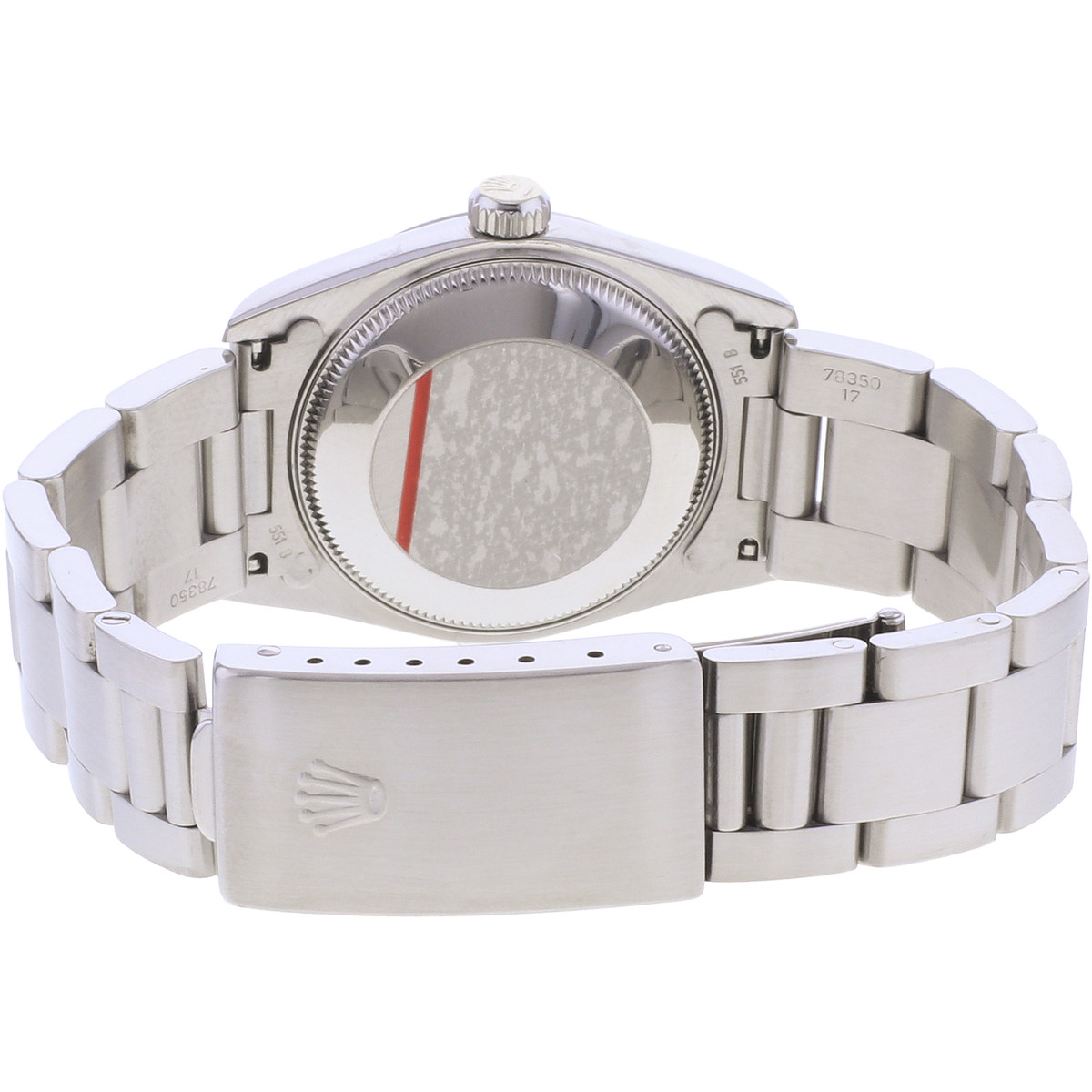 Montre d'occasion ROLEX Oyster Perpetual Medium femme automatique bracelet acier - vue 3