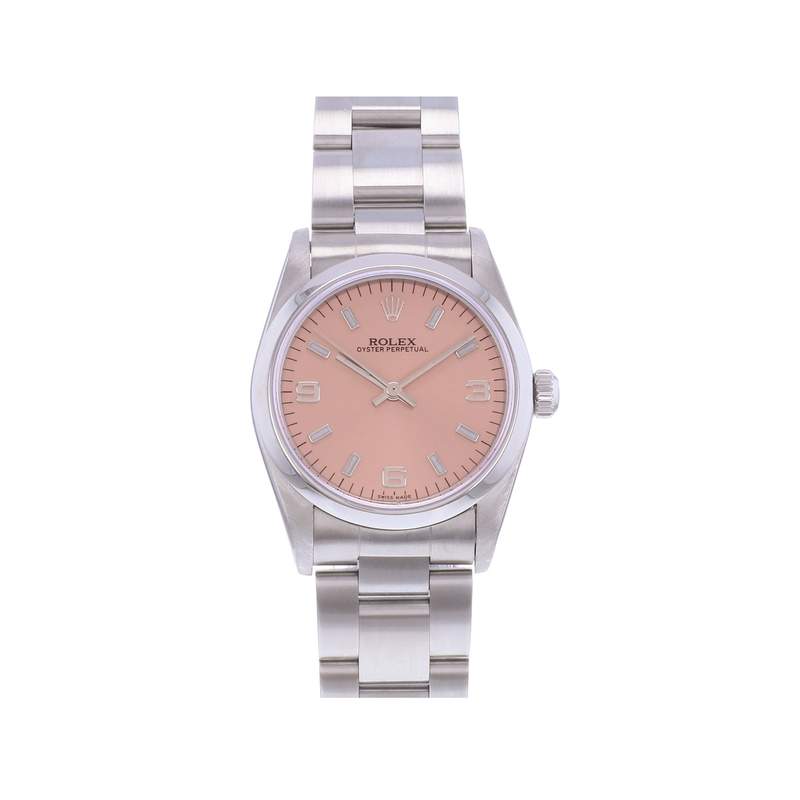 Montre d'occasion ROLEX Oyster Perpetual Medium femme automatique bracelet acier - vue 1