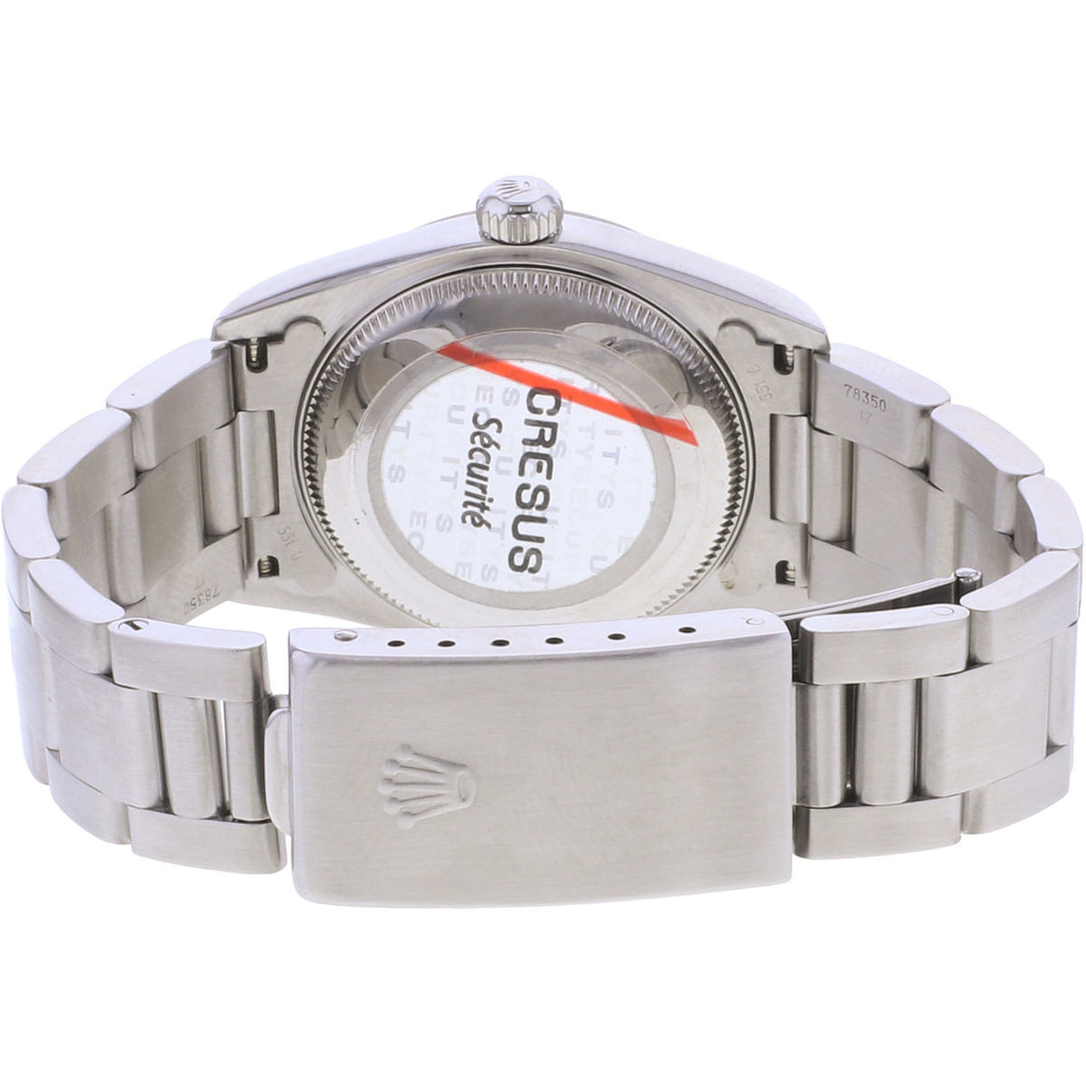 Montre d'occasion ROLEX Oyster Perpetual Medium femme automatique bracelet acier - vue 3