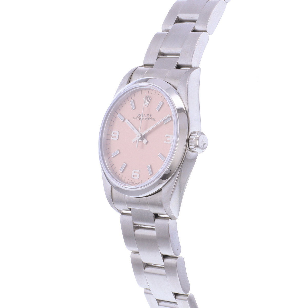 Montre d'occasion ROLEX Oyster Perpetual Medium femme automatique bracelet acier - vue D2