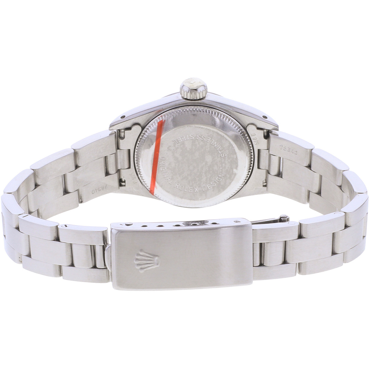 Montre d'occasion ROLEX Oyster Perpetual Lady femme automatique bracelet acier - vue 3