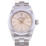 Montre d'occasion ROLEX Oyster Perpetual Lady femme automatique bracelet acier - vue D1