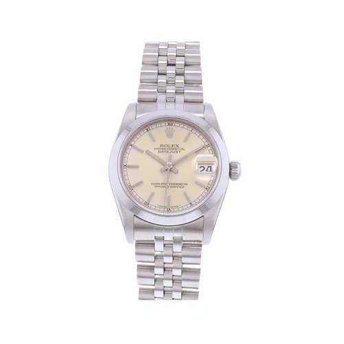 Montre d'occasion ROLEX DateJust Medium femme mouvement automatique certifié (cosc) bracelet acier