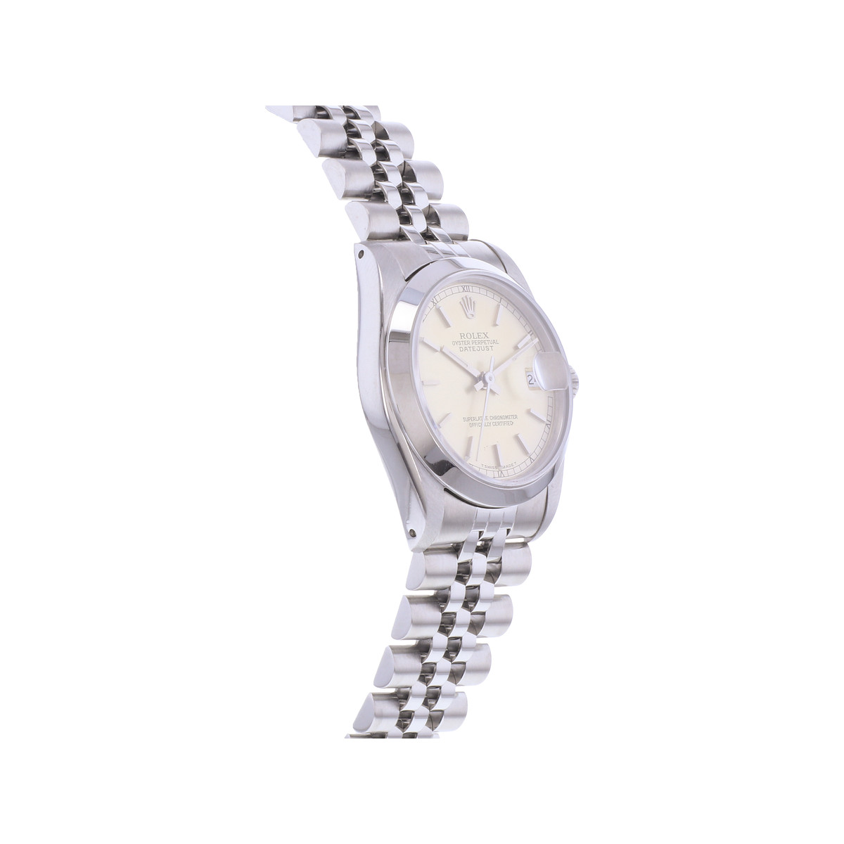 Montre d'occasion ROLEX DateJust Medium femme mouvement automatique certifié (cosc) bracelet acier - vue 2