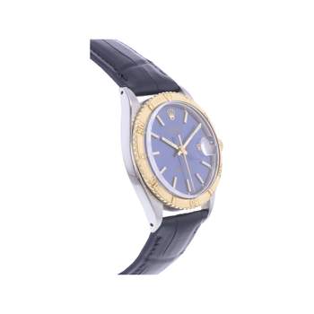 Montre d'occasion ROLEX DateJust Turn-O-Graph homme mouvement automatique certifié (cosc) bracelet cuir cresus