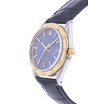 Montre d'occasion ROLEX DateJust Turn-O-Graph homme mouvement automatique certifié (cosc) bracelet cuir cresus - vue D2