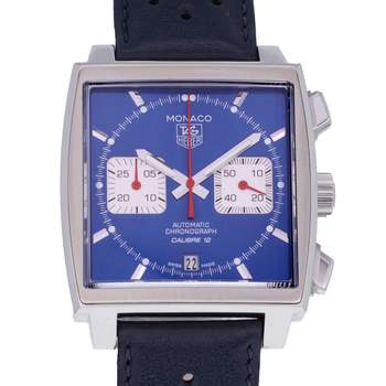 Montre d'occasion TAG HEUER Monaco Steve McQueen homme automatique bracelet cuir d'origine