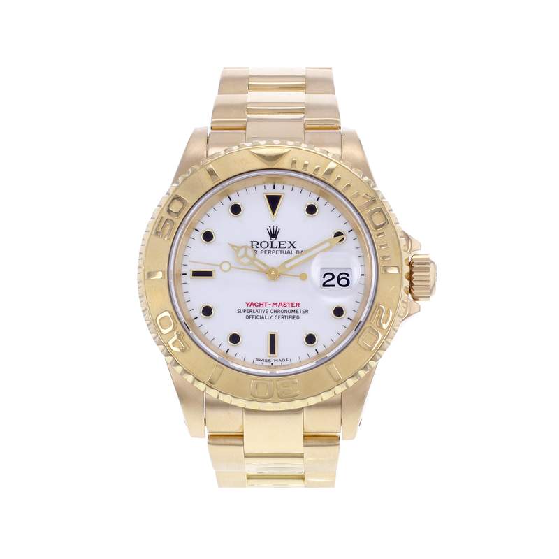 Montre d'occasion ROLEX Yacht-Master 40 homme mouvement automatique certifié (cosc) bracelet or jaune 750/000 - vue 1